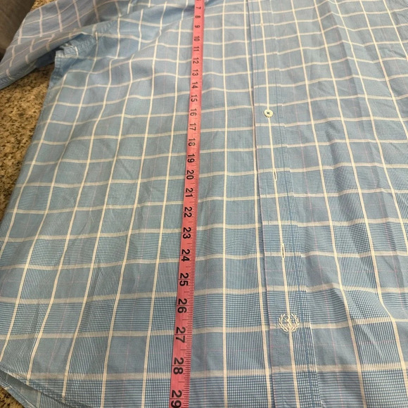 Men Bugatchi Large Classic Fit Long Sleeve Button up Shirt (fits XL 24’ Chest) - Picture 11 of 12